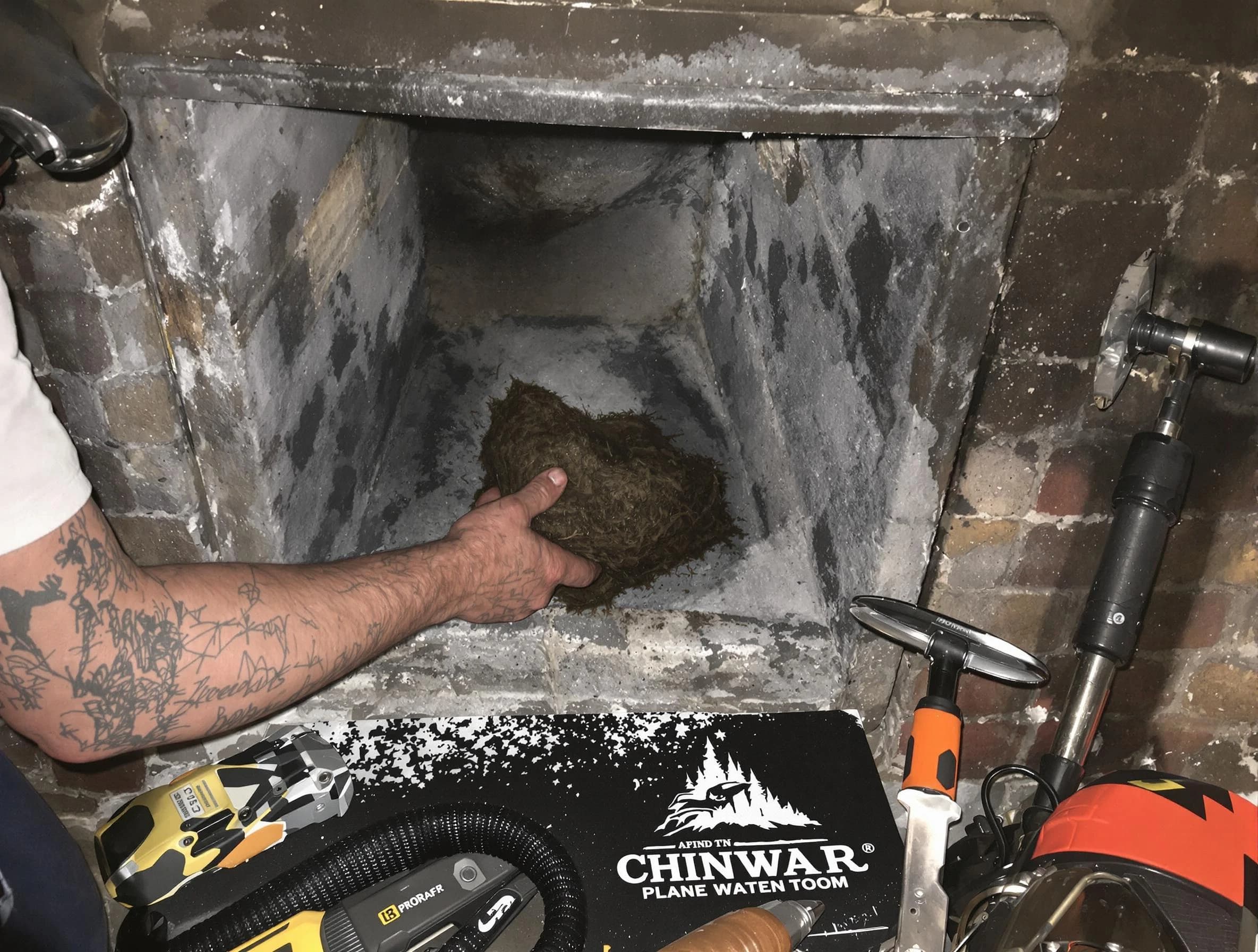 Shaw Heights Chimney Sweep safely removing debris and screening chimney in Shaw Heights, CO