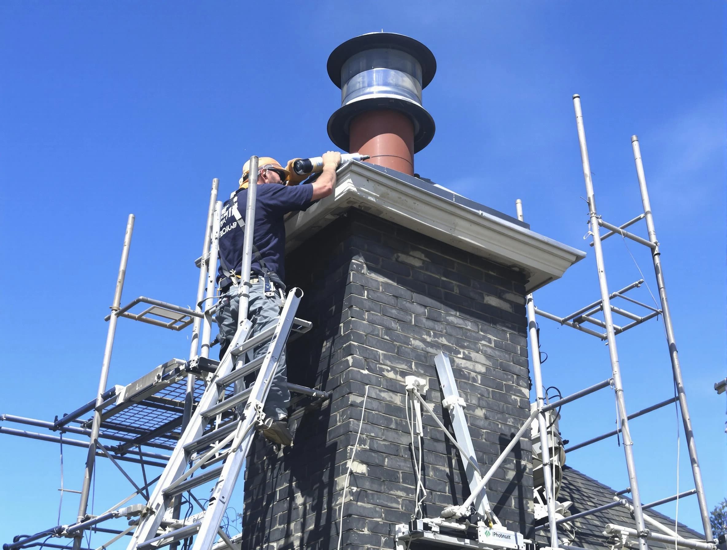 Sturdy chimney crown finished by Shaw Heights Chimney Sweep in Shaw Heights, CO