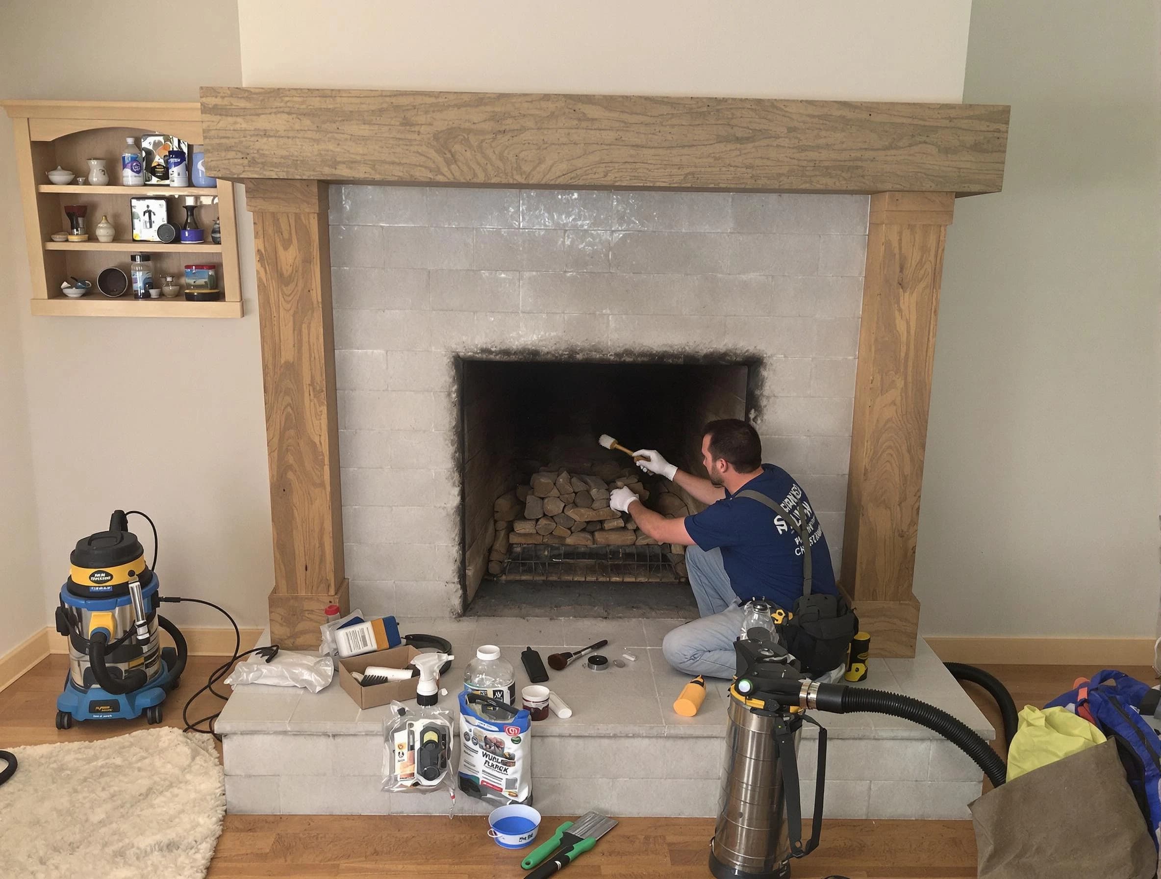 Detailed creosote removal process by Shaw Heights Chimney Sweep in Shaw Heights, CO