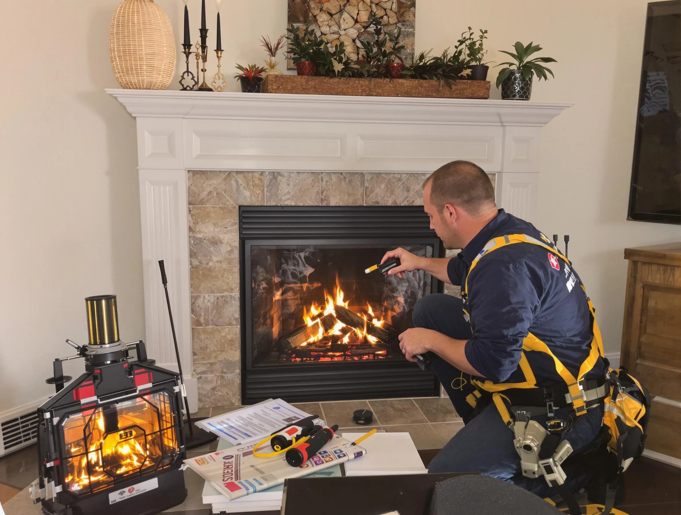 Safety-focused fireplace inspection by Shaw Heights Chimney Sweep in Shaw Heights, CO
