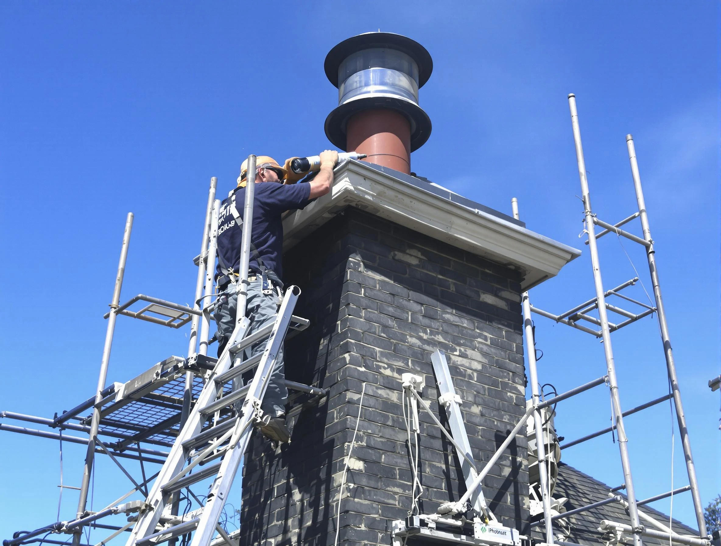 Sturdy chimney crown finished by Shaw Heights Chimney Sweep in Shaw Heights, CO