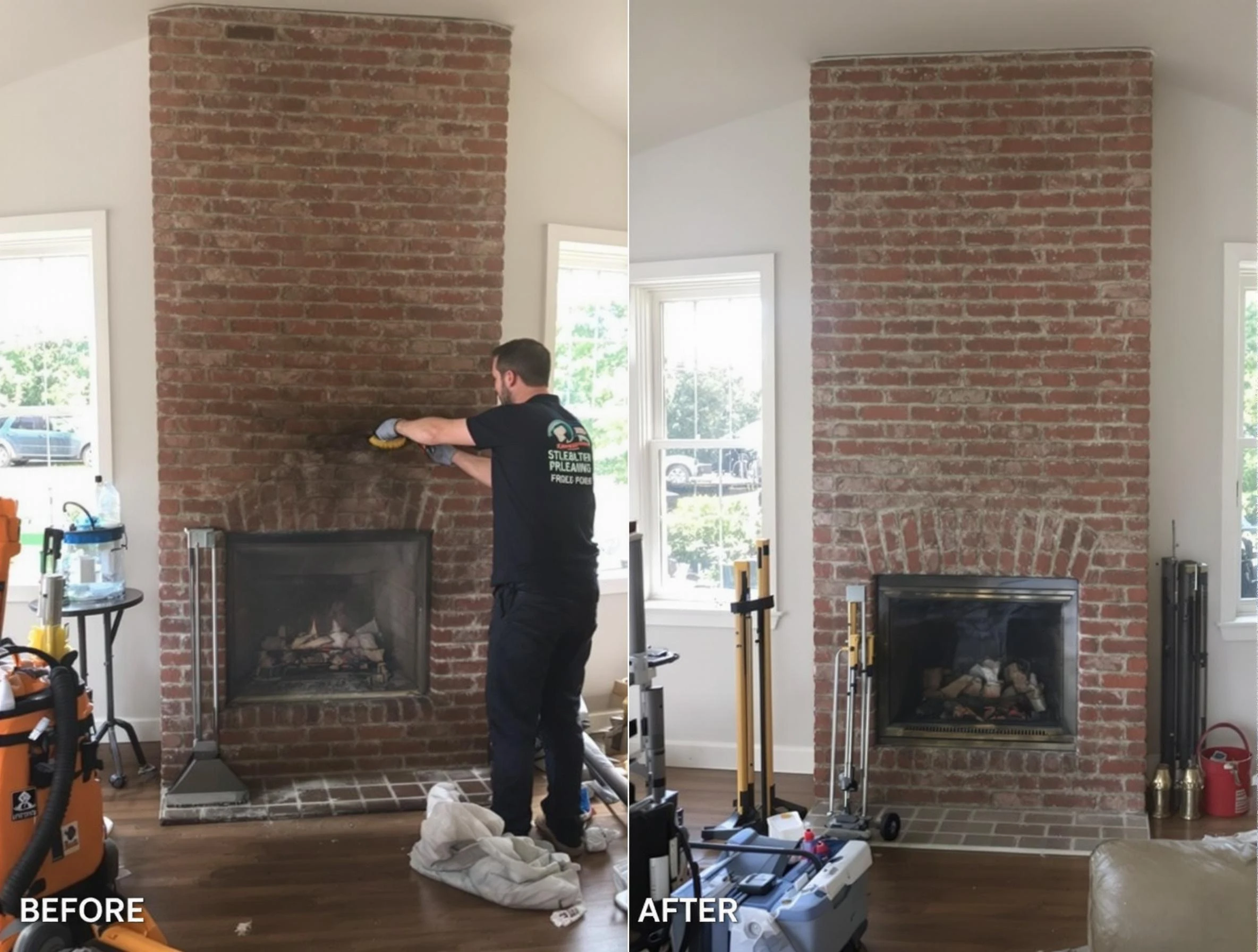 Finished chimney sweeping service by Shaw Heights Chimney Sweep in Shaw Heights, CO