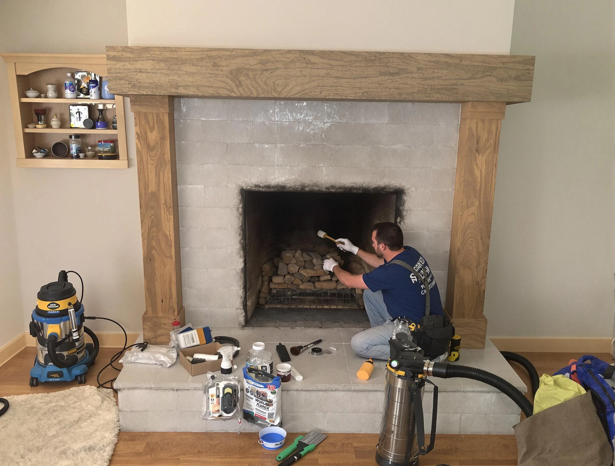 Detailed creosote removal process by Shaw Heights Chimney Sweep in Shaw Heights, CO
